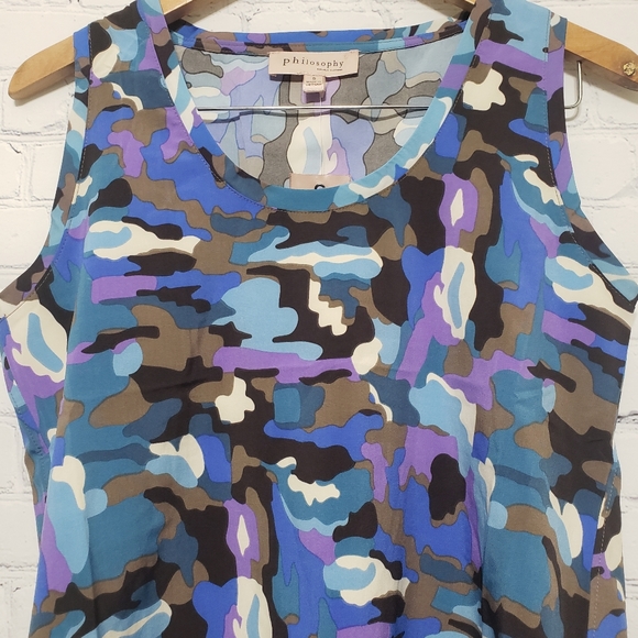 Philosophy Sz Small NWT Hi-Lo Tank Blue … - Picture 8 of 11